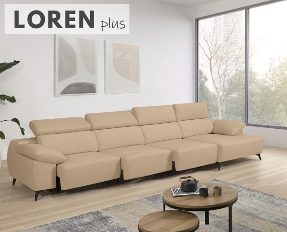 Sofá de tela Loren Plus de StyleKomfort - principal