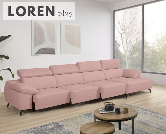 Sofá de tela Loren Plus de StyleKomfort - principal