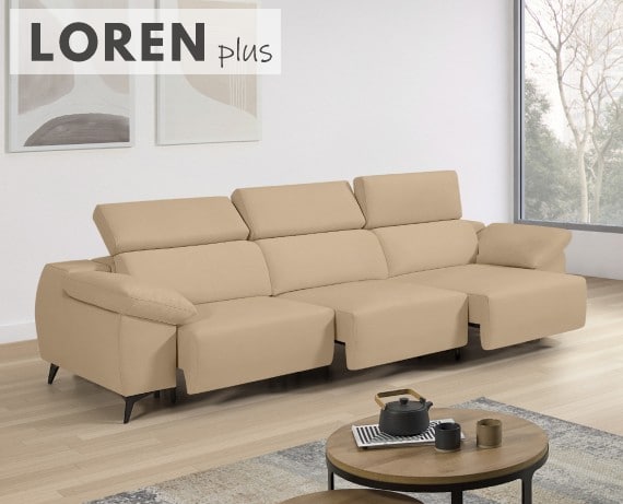 Sofá de tela Loren Plus de StyleKomfort - principal