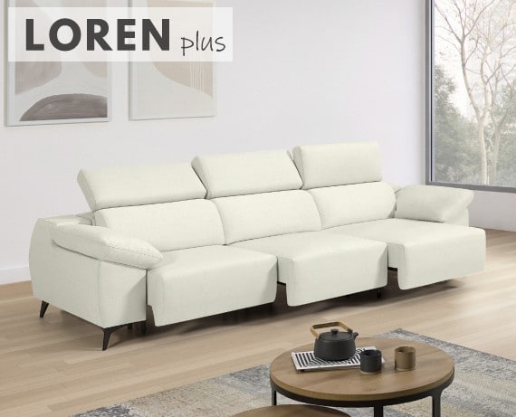 Sofá de tela Loren Plus de StyleKomfort - principal