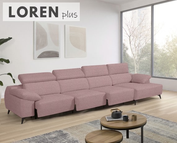 Sofá de tela Loren Plus de StyleKomfort - principal