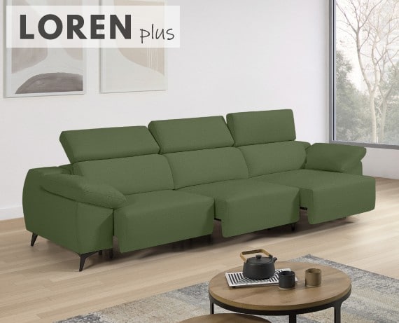 Sofá de tela Loren Plus de StyleKomfort - principal