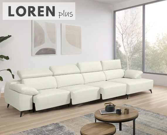 Sofá de tela Loren Plus de StyleKomfort - principal