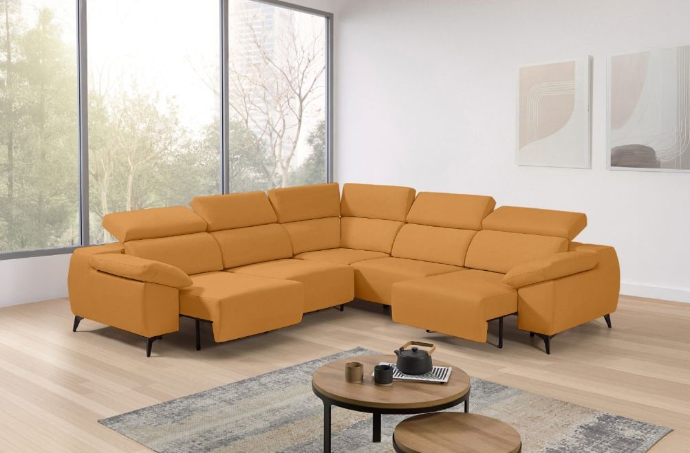 Sofá rinconera de tela Loren XL de StyleKomfort - principal