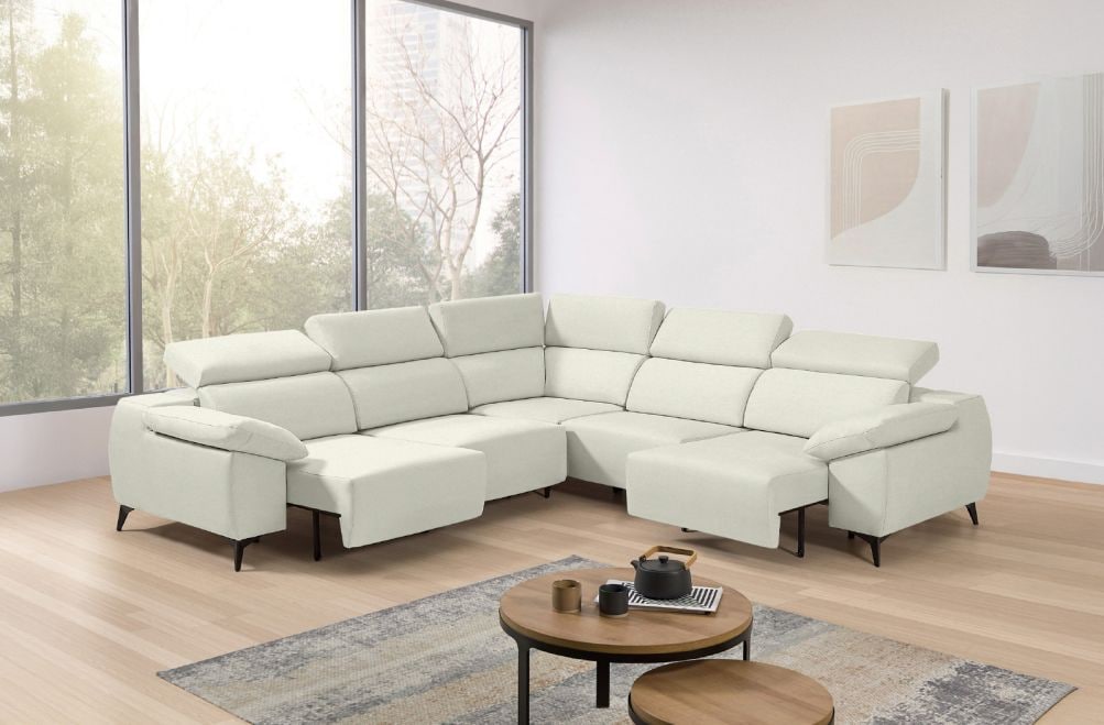 Sofá rinconera de tela Loren XL de StyleKomfort - principal