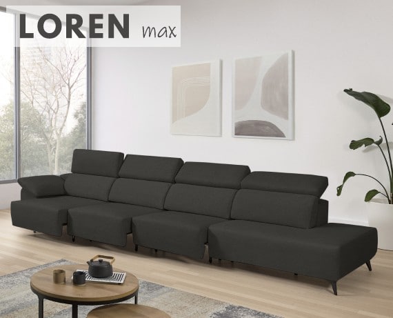 Sofá de tela Loren Max de StyleKomfort - principal