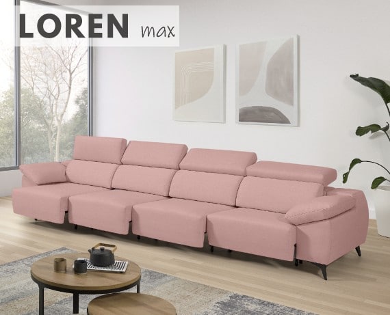 Sofá de tela Loren Max de StyleKomfort - principal