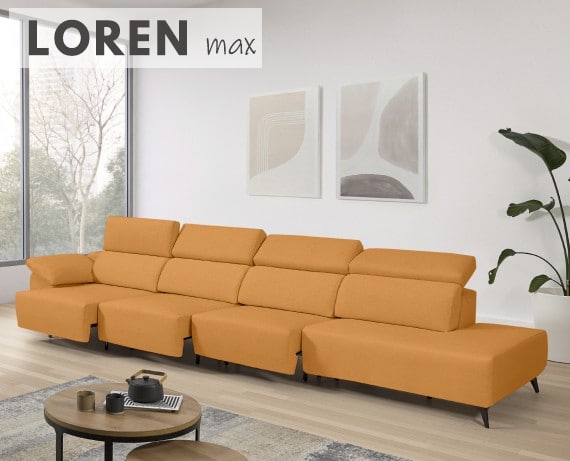Sofá de tela Loren Max de StyleKomfort - principal