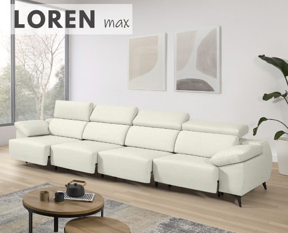 Sofá de tela Loren Max de StyleKomfort - principal
