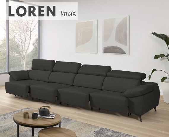 Sofá de tela Loren Max de StyleKomfort - principal