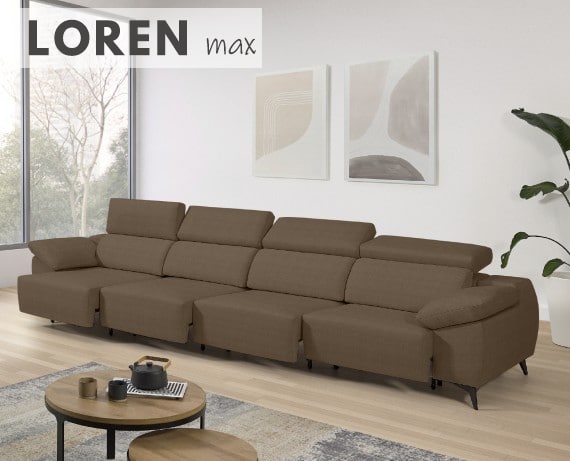 Sofá de tela Loren Max de StyleKomfort - principal