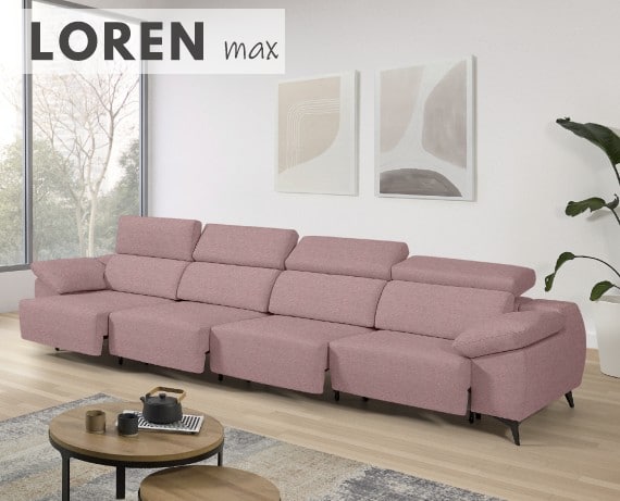 Sofá de tela Loren Max de StyleKomfort - principal