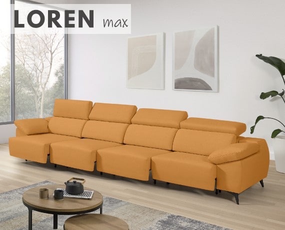 Sofá de tela Loren Max de StyleKomfort - principal