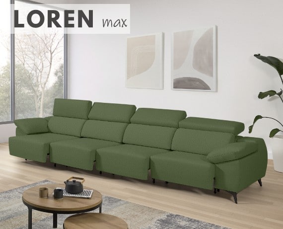 Sofá de tela Loren Max de StyleKomfort - principal