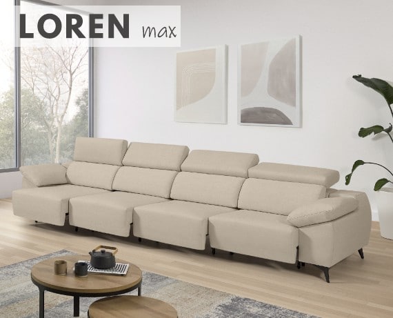 Sofá de tela Loren Max de StyleKomfort - principal