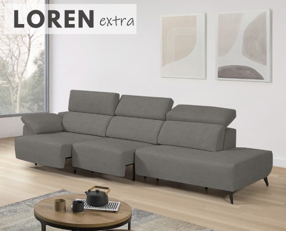 Sofá de tela Loren Extra de StyleKomfort - principal