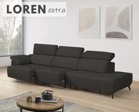 Sofá de tela Loren Extra de StyleKomfort - principal