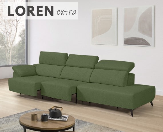 Sofá de tela Loren Extra de StyleKomfort - principal
