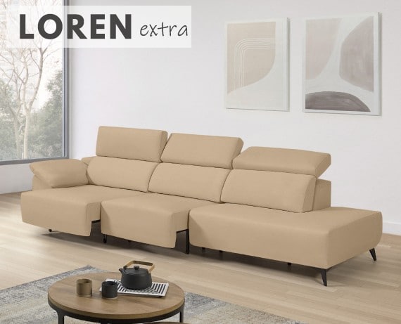 Sofá de tela Loren Extra de StyleKomfort - principal