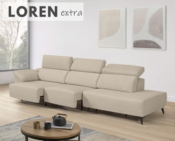Sofá de tela Loren Extra de StyleKomfort - principal