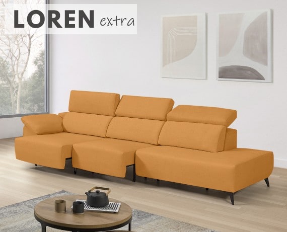 Sofá de tela Loren Extra de StyleKomfort - principal