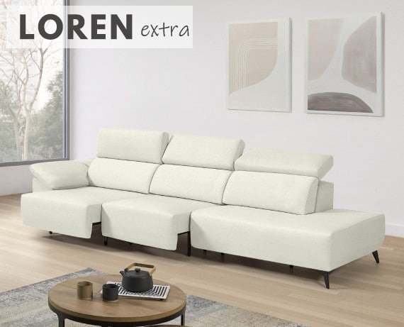 Sofá de tela Loren Extra de StyleKomfort - principal