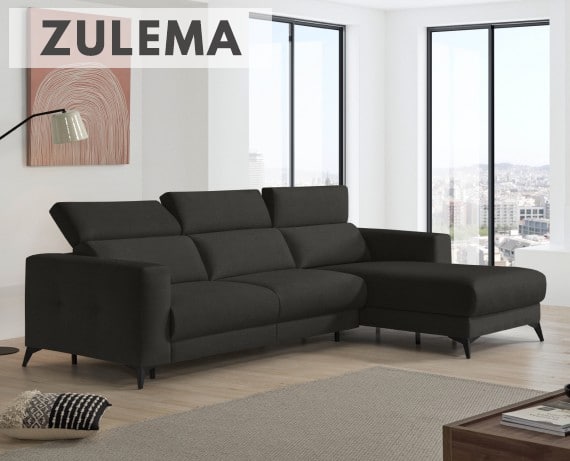 Sofá cama de apertura italiana de tela Zulema de StyleKomfort - principal