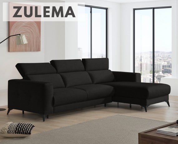 Sofá cama de apertura italiana de tela Zulema de StyleKomfort - principal