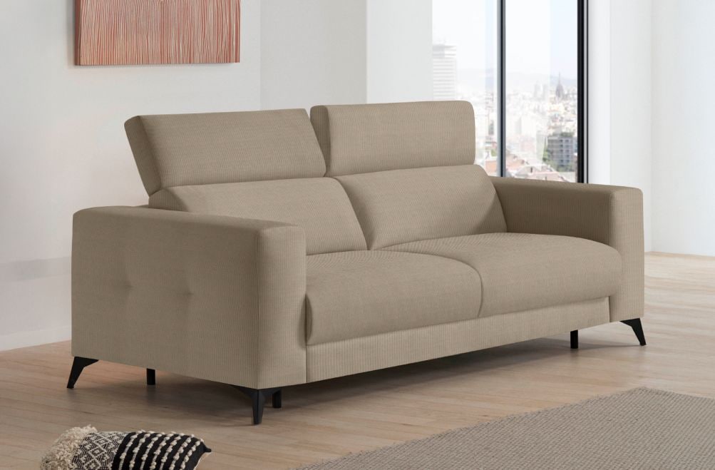 Sofá cama de apertura italiana de tela Zulema de StyleKomfort - principal