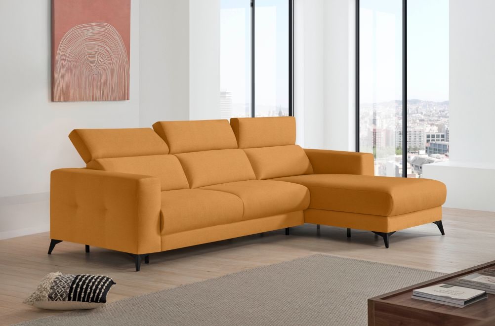 Sofá cama de apertura italiana de tela Zulema de StyleKomfort - principal