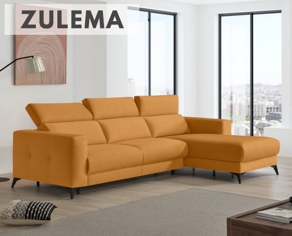 Sofá cama de apertura italiana de tela Zulema de StyleKomfort - principal