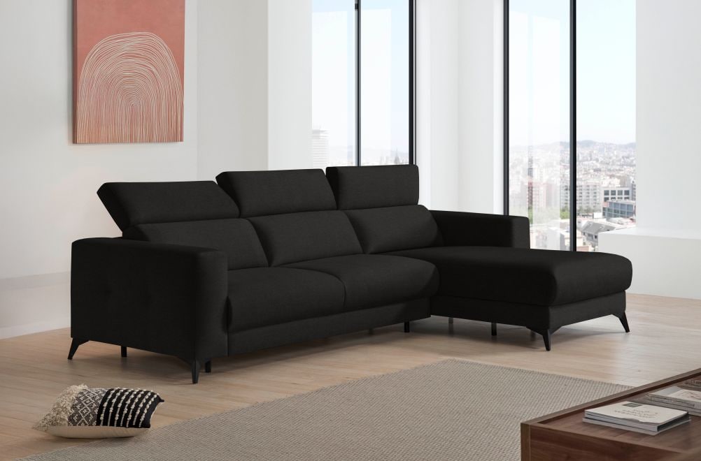 Sofá cama de apertura italiana de tela Zulema de StyleKomfort - principal