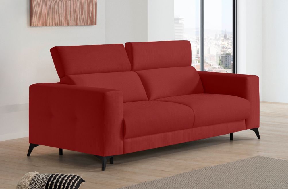 Sofá cama de apertura italiana de tela Zulema de StyleKomfort - principal