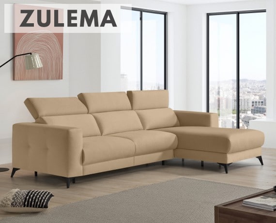 Sofá cama de apertura italiana de tela Zulema de StyleKomfort - principal