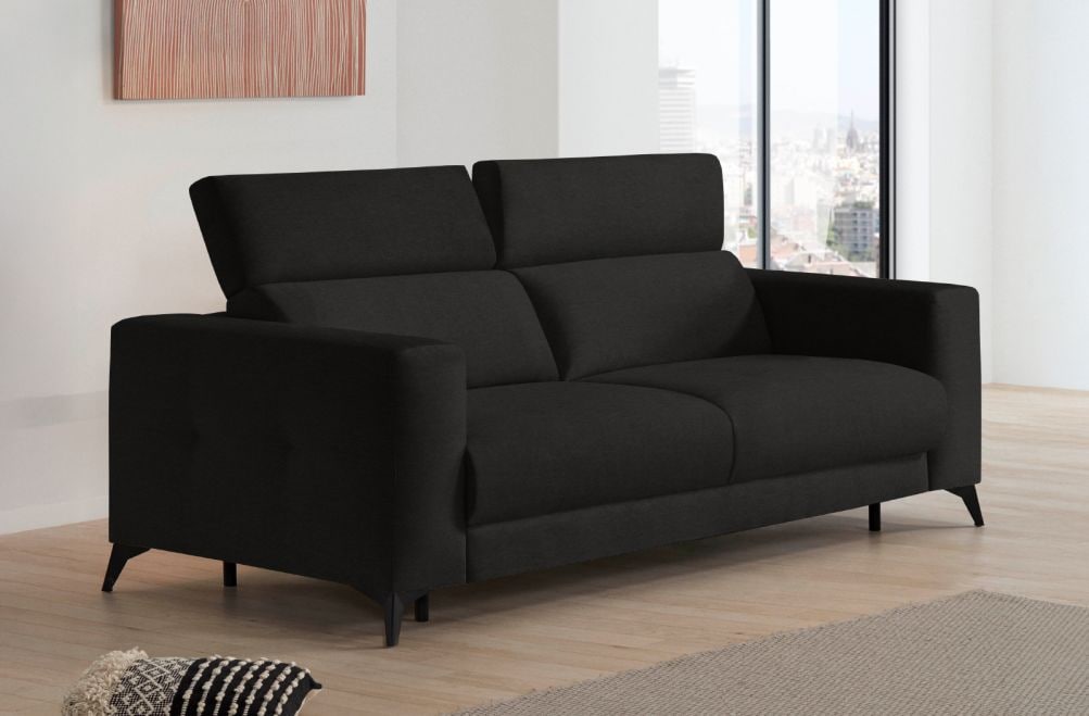 Sofá cama de apertura italiana de tela Zulema de StyleKomfort - principal