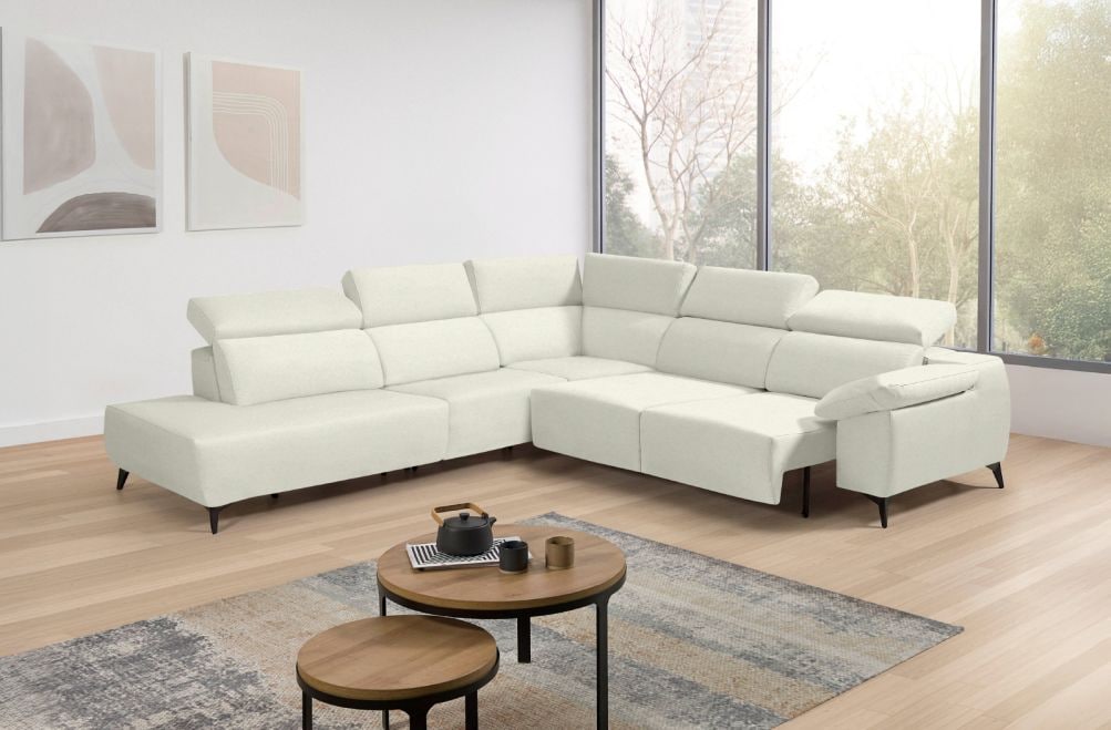 Sofá rinconera terminal de tela Loren de StyleKomfort - principal