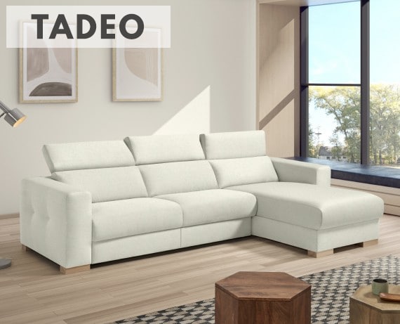 Sofá cama de apertura italiana de tela Tadeo de StyleKomfort - principal