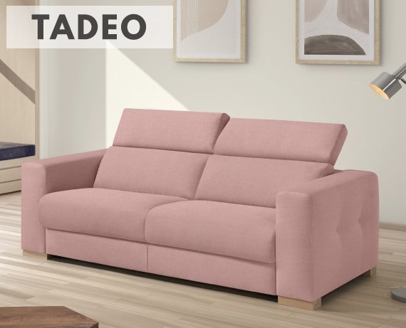 Sofá cama de apertura italiana de tela Tadeo de StyleKomfort - principal