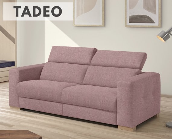 Sofá cama de apertura italiana de tela Tadeo de StyleKomfort - principal