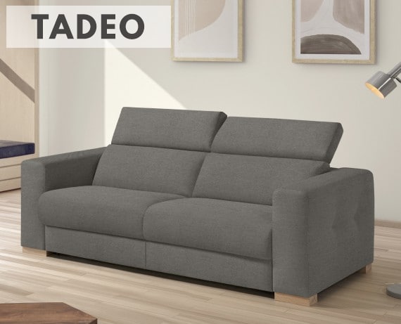 Sofá cama de apertura italiana de tela Tadeo de StyleKomfort - principal