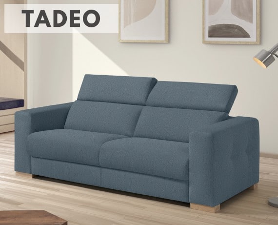 Sofá cama de apertura italiana de tela Tadeo de StyleKomfort - principal