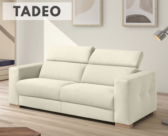 Sofá cama de apertura italiana de tela Tadeo de StyleKomfort - principal