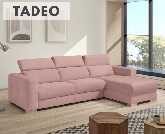Sofá cama de apertura italiana de tela Tadeo de StyleKomfort - principal
