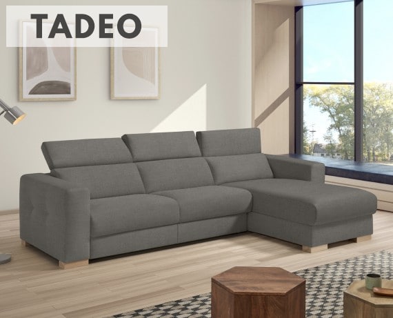 Sofá cama de apertura italiana de tela Tadeo de StyleKomfort - principal