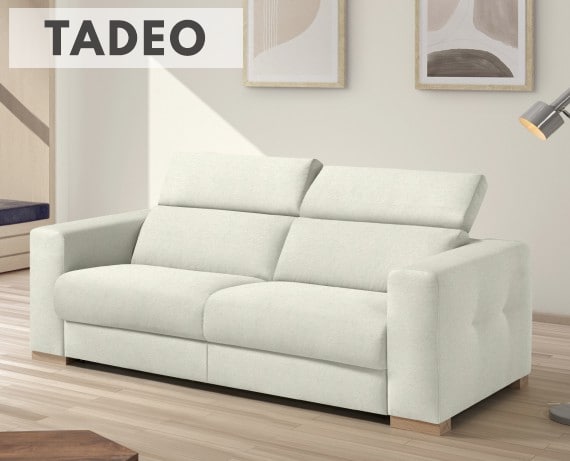 Sofá cama de apertura italiana de tela Tadeo de StyleKomfort - principal