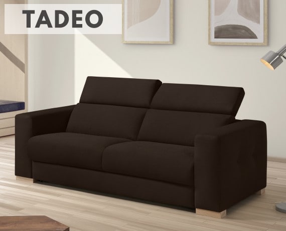 Sofá cama de apertura italiana de tela Tadeo de StyleKomfort - principal