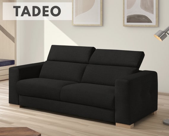 Sofá cama de apertura italiana de tela Tadeo de StyleKomfort - principal