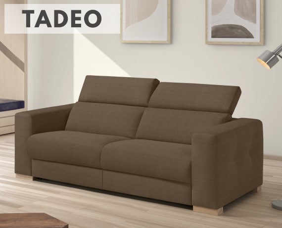 Sofá cama de apertura italiana de tela Tadeo de StyleKomfort - principal