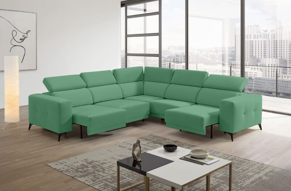 Sofá rinconera de tela Agnes XL de StyleKomfort - principal