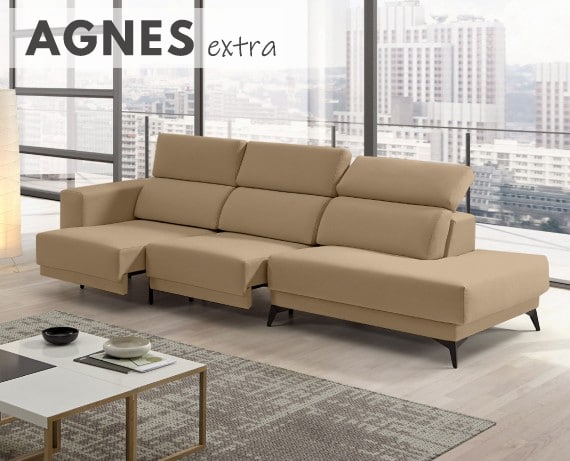 Sofá de tela Agnes Extra de StyleKomfort - principal